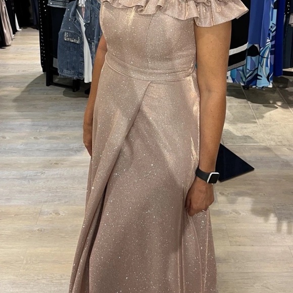 Frank Lyman Design Strapless Sparkling Dress - Perfect Mother of the Bride dress - Picture 3 of 7